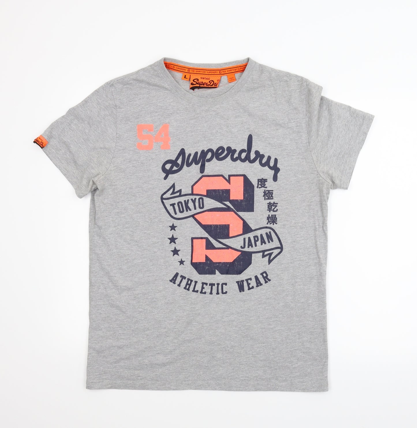 Superdry Mens Grey    T-Shirt Size L