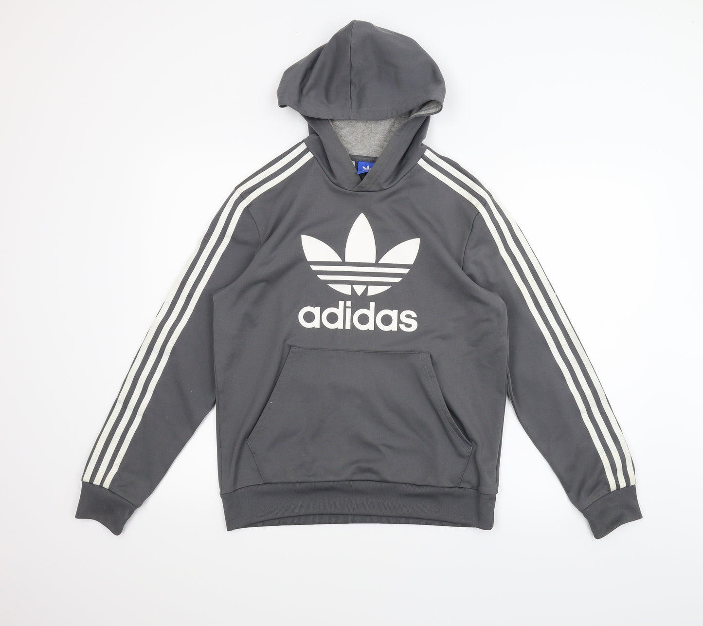 adidas Boys Grey   Pullover Hoodie Size 13-14 Years