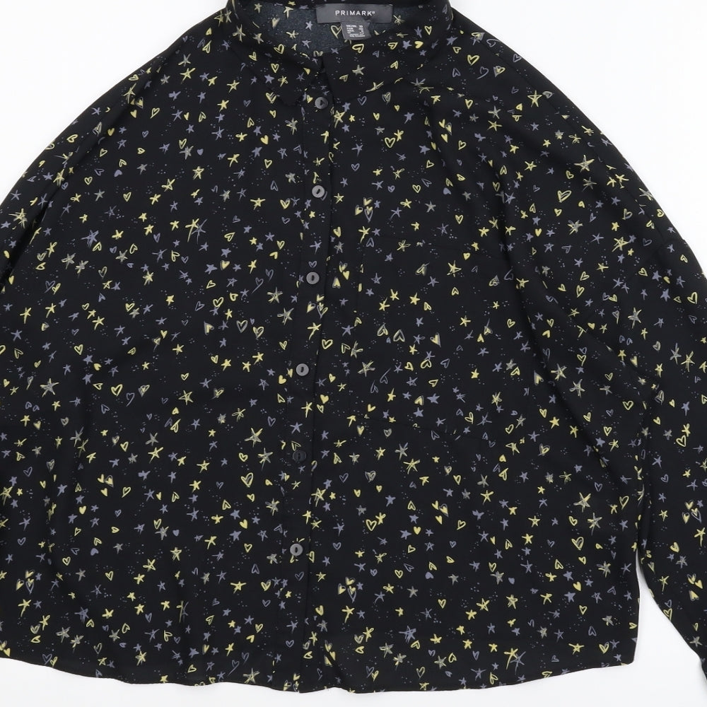 Primark Womens Black   Basic Blouse Size 10
