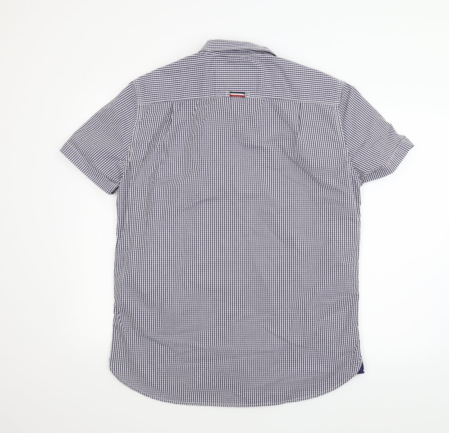 Superdry Mens Blue Check   T-Shirt Size XL