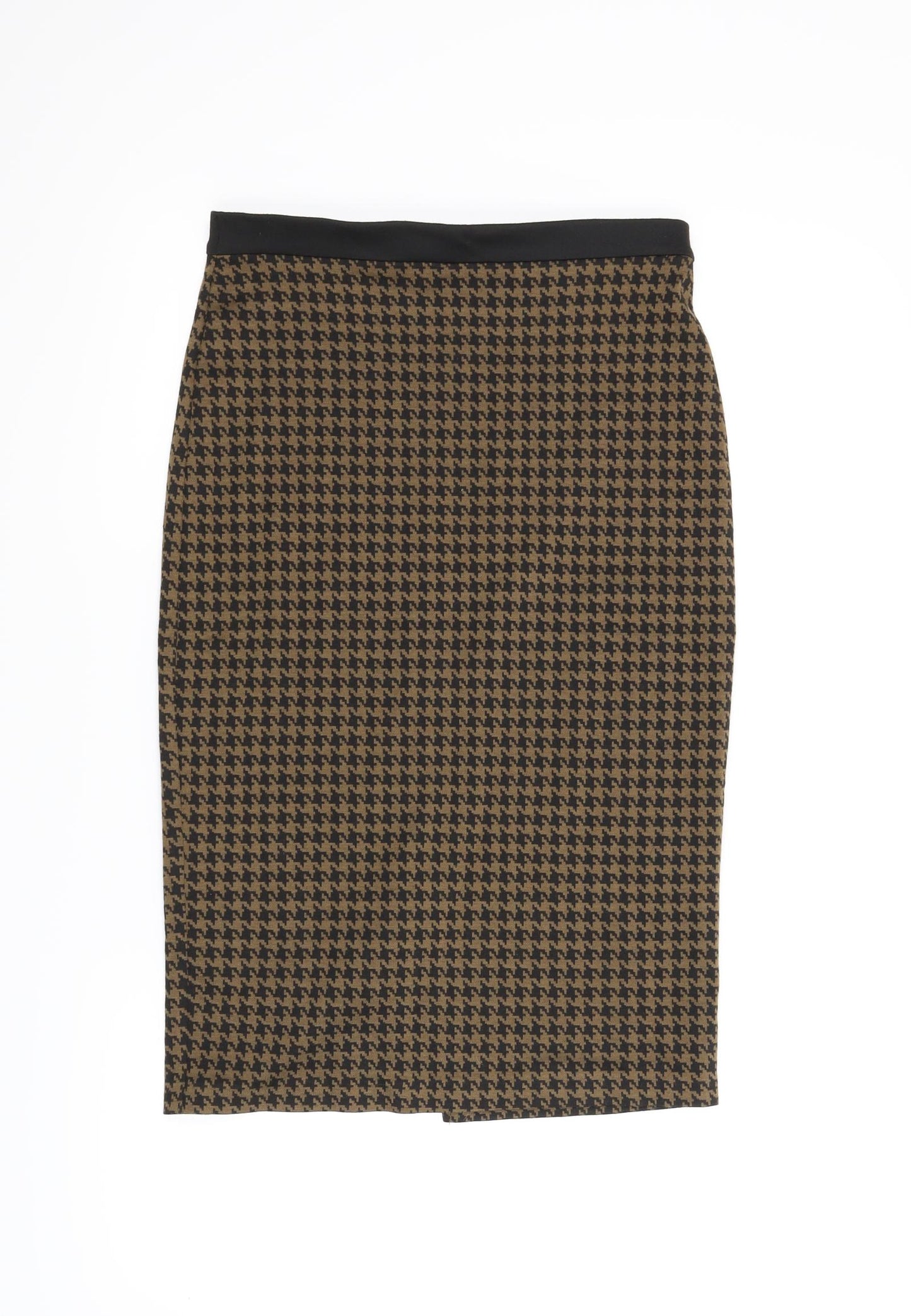 George Womens Brown Houndstooth  Bandage Skirt Size 8
