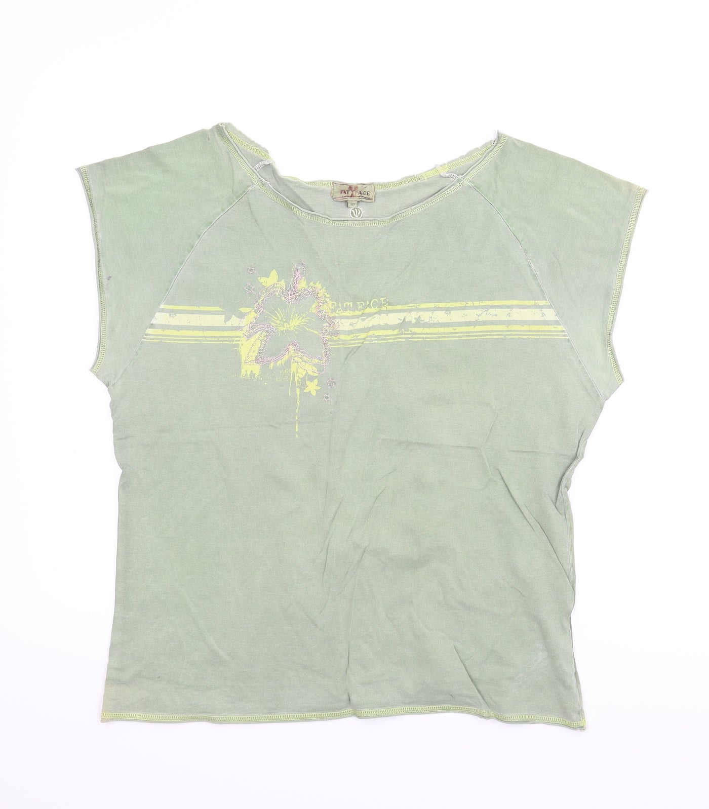 Fatface Womens Green   Basic T-Shirt Size 18