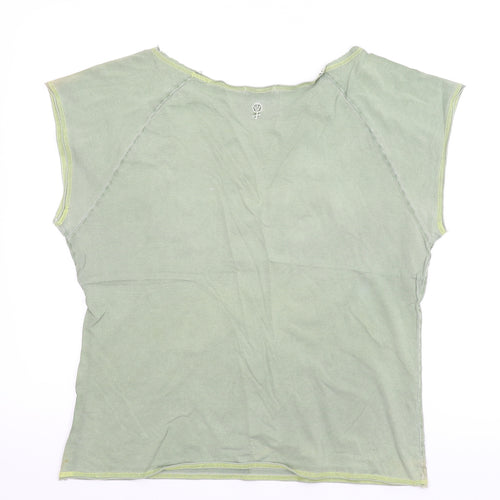Fatface Womens Green   Basic T-Shirt Size 18