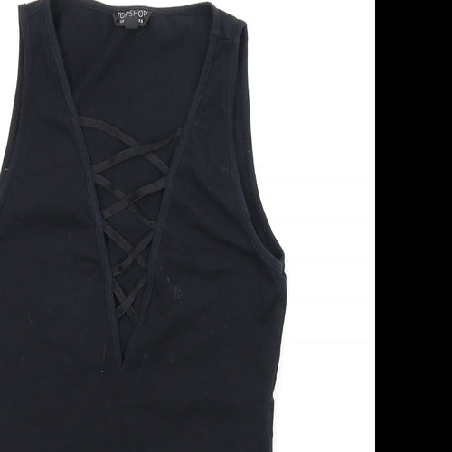 Topshop Womens Black   Leotard One-Piece Size 8