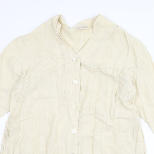Adini Womens Beige   Shirt Dress  Size M