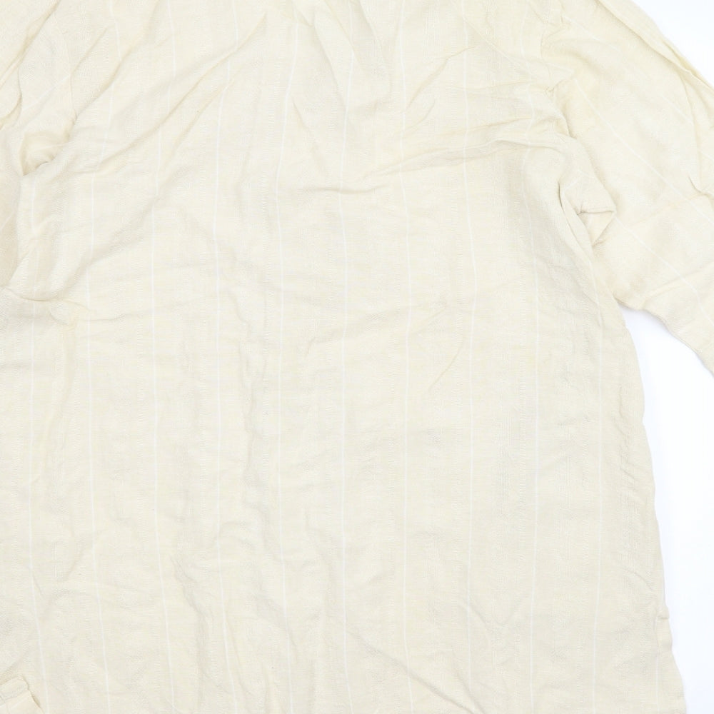 Adini Womens Beige   Shirt Dress  Size M