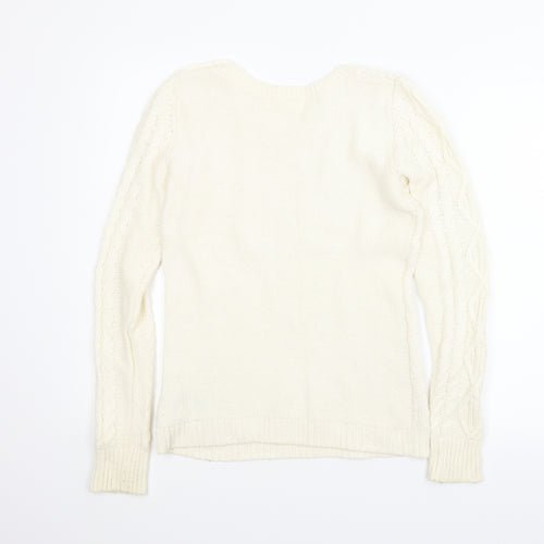 H&M Womens Beige   Pullover Jumper Size S