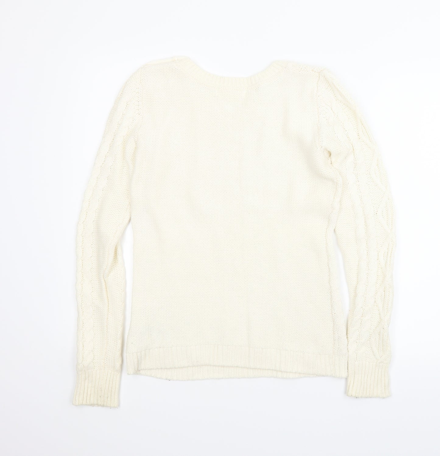 H&M Womens Beige   Pullover Jumper Size S