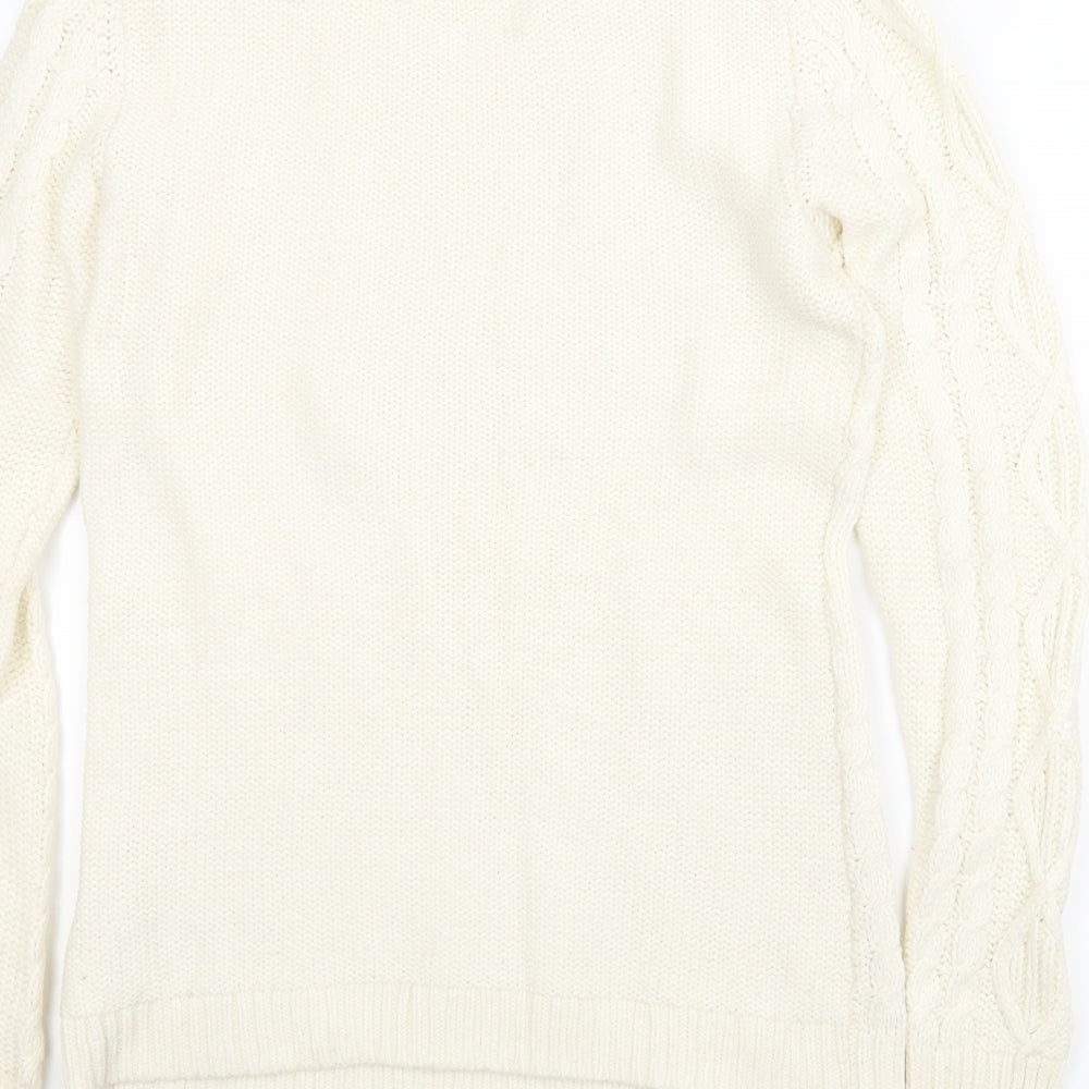 H&M Womens Beige   Pullover Jumper Size S