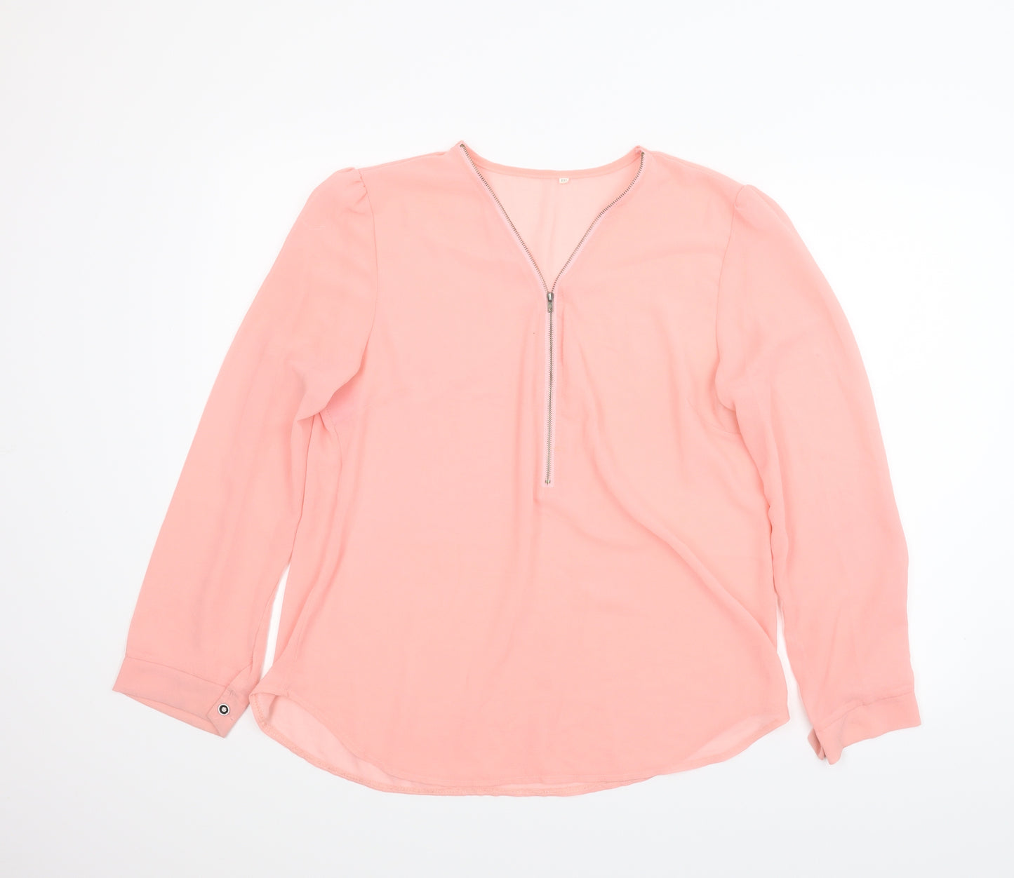 Preworn Womens Pink   Basic Blouse Size 2XL