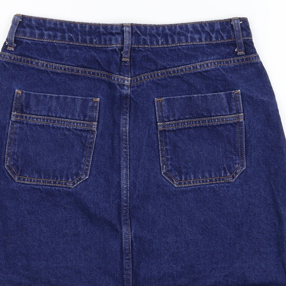 Denim Co Womens Blue   A-Line Skirt Size 10