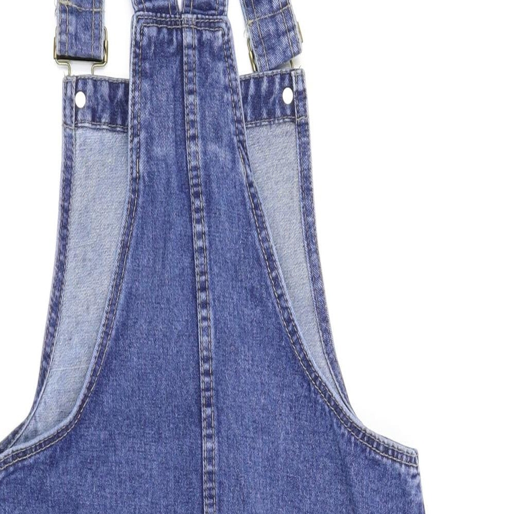 Denim Co Womens Blue  Denim Pinafore/Dungaree Dress  Size 6