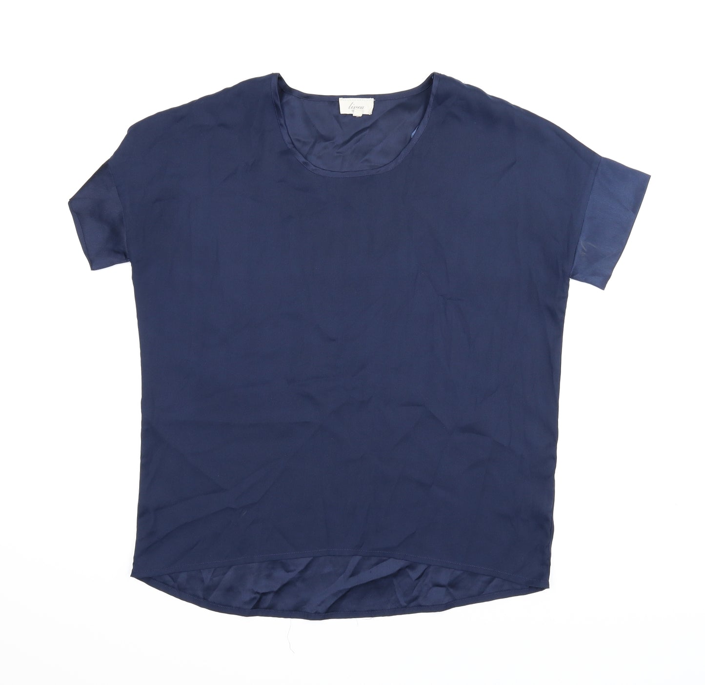 Linea Womens Blue   Basic Blouse Size 8