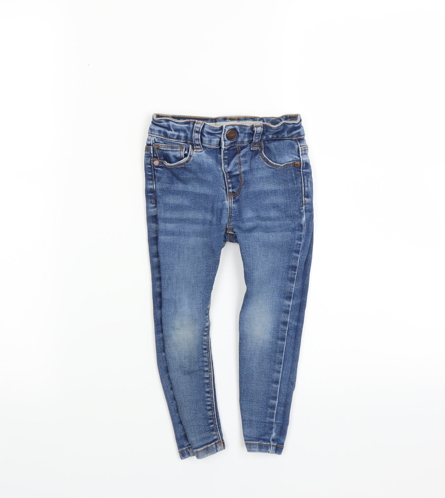 Primark Girls Blue  Denim Skinny Jeans Size 2-3 Years