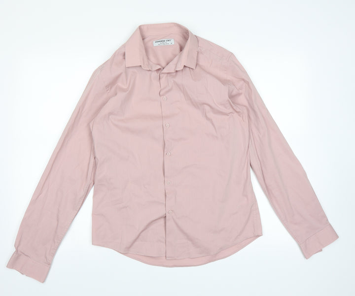 Cedar Wood State Mens Pink Dress Shirt Size M
