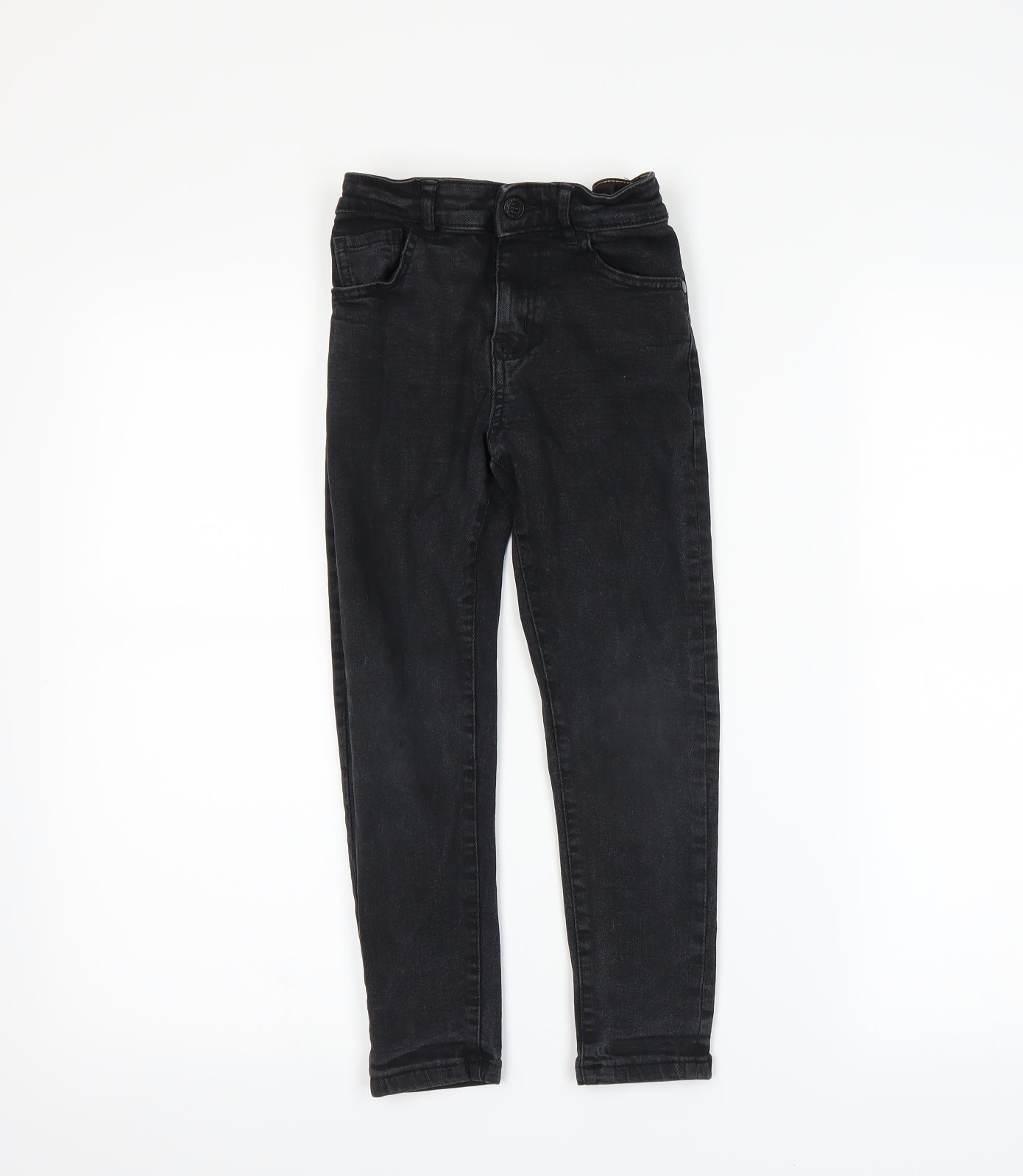 George Boys Black  Denim Skinny Jeans Size 6-7 Years