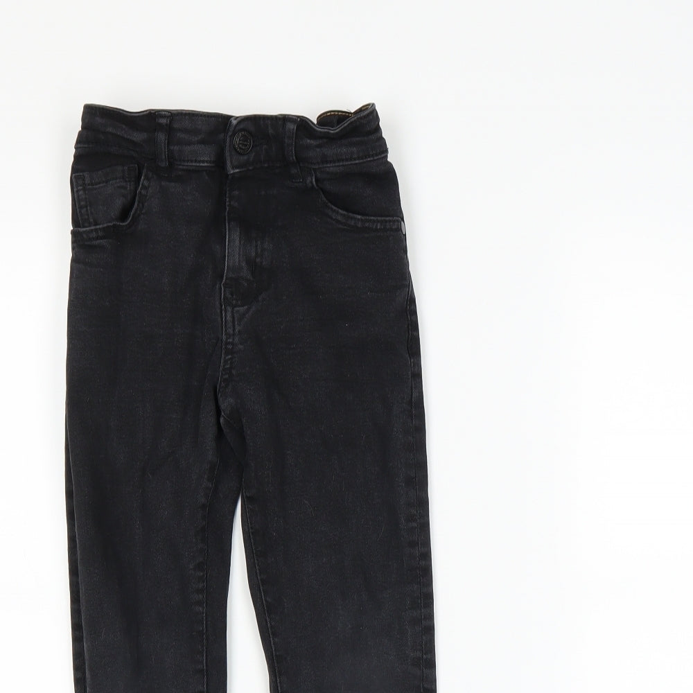 George Boys Black  Denim Skinny Jeans Size 6-7 Years