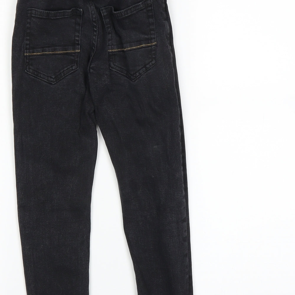George Boys Black  Denim Skinny Jeans Size 6-7 Years