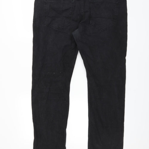 Primark Mens Black  Denim Straight Jeans Size 38 in L30 in