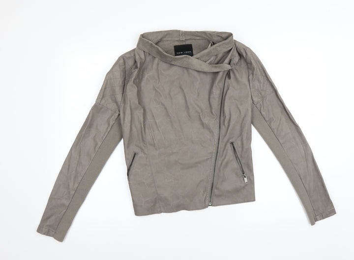 New Look Womens Grey Jacket Size 10