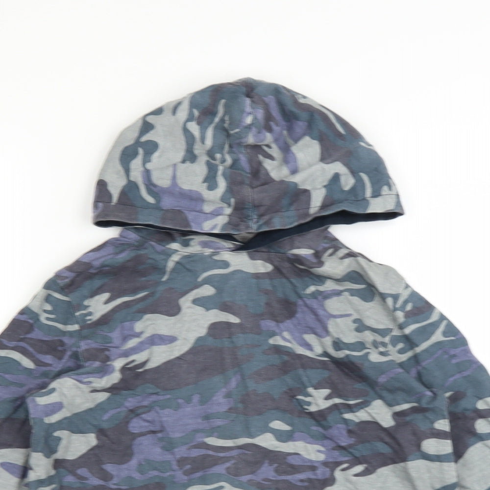 Terranova Boys Blue Camouflage  Pullover Hoodie Size 12-13 Years