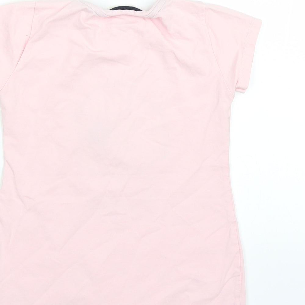 FILE Womens Pink   Basic T-Shirt Size 8  - MEOW