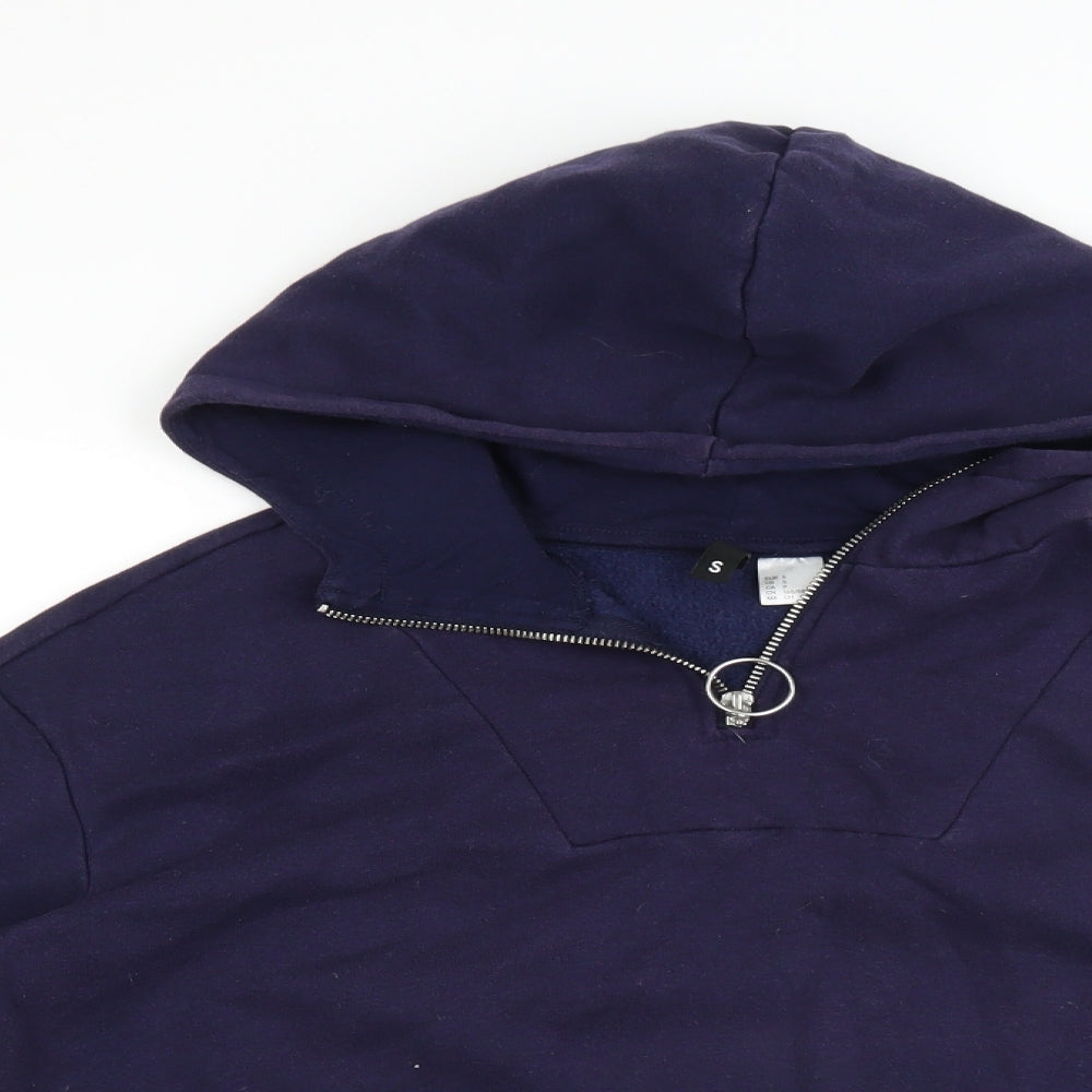Divided by H&M Womens Blue   Pullover Hoodie Size S  - CROPPED
