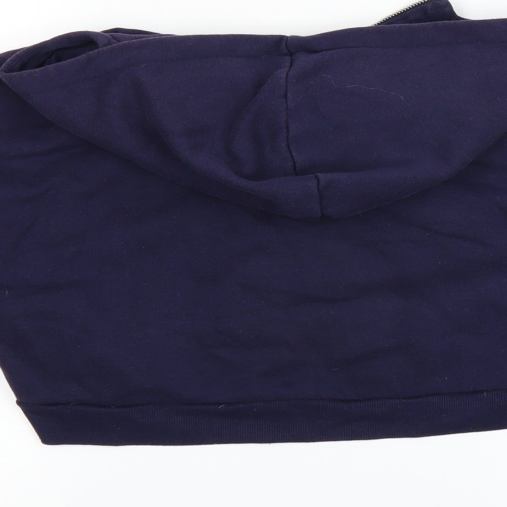 Divided by H&M Womens Blue   Pullover Hoodie Size S  - CROPPED