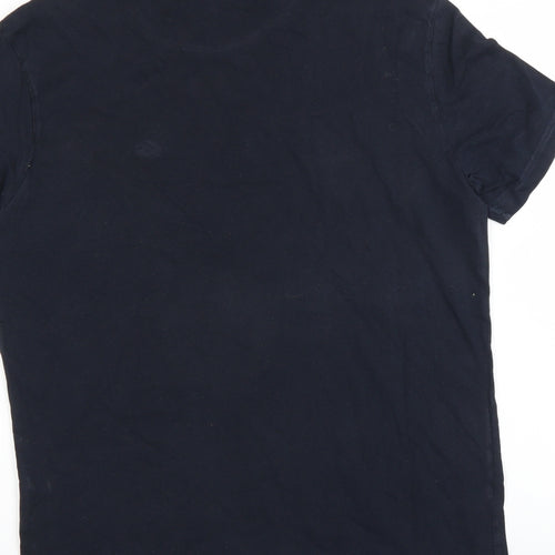 Champion Mens Blue    T-Shirt Size S