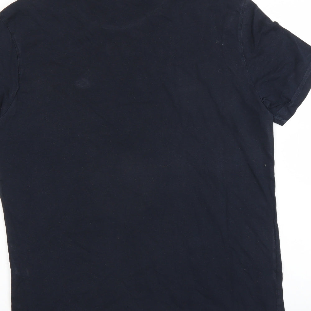 Champion Mens Blue    T-Shirt Size S