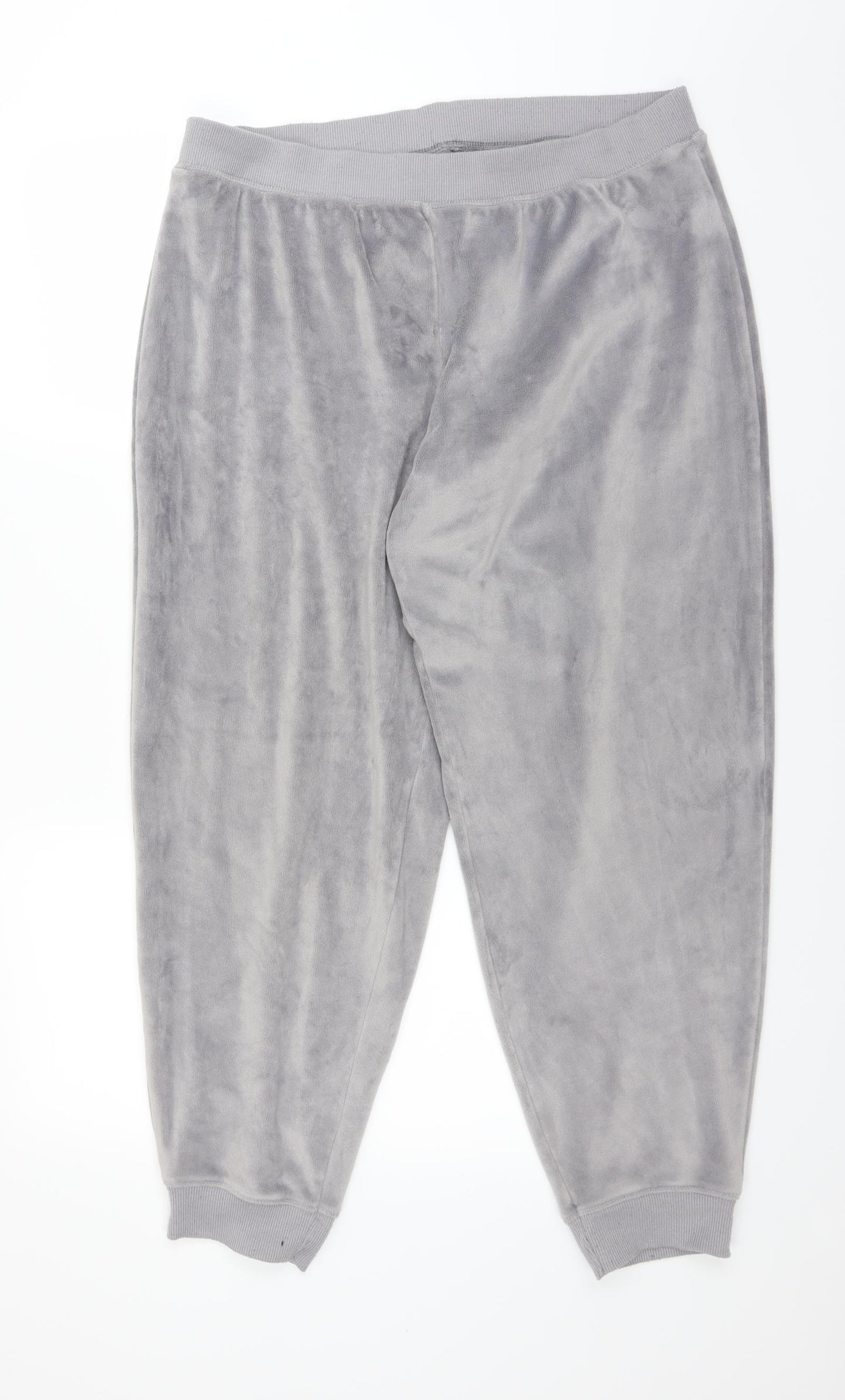 George Womens Grey Solid   Lounge Pants Size 16
