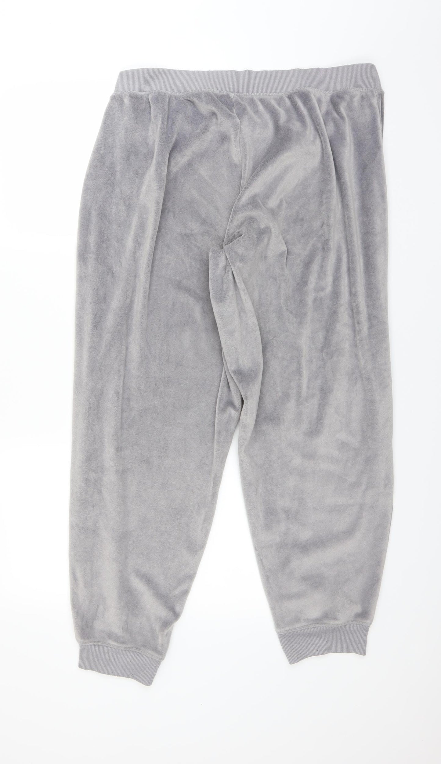 George Womens Grey Solid   Lounge Pants Size 16