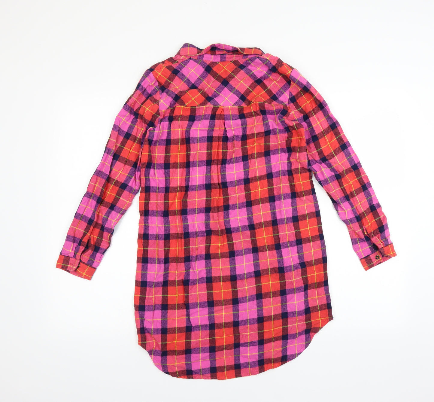 NEXT Girls Pink Check  Top Nightshirt Size 12 Years