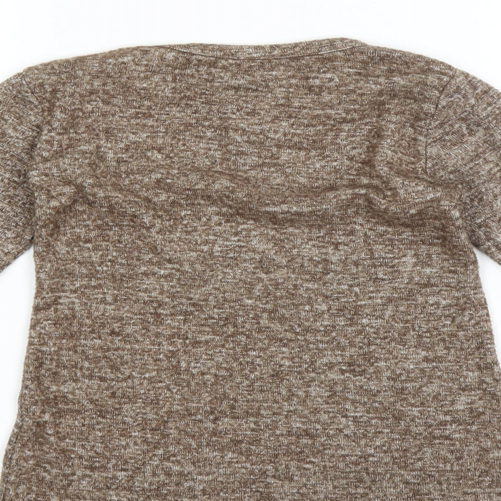 atabay Girls Brown   Pullover Jumper Size 7-8 Years  - cat