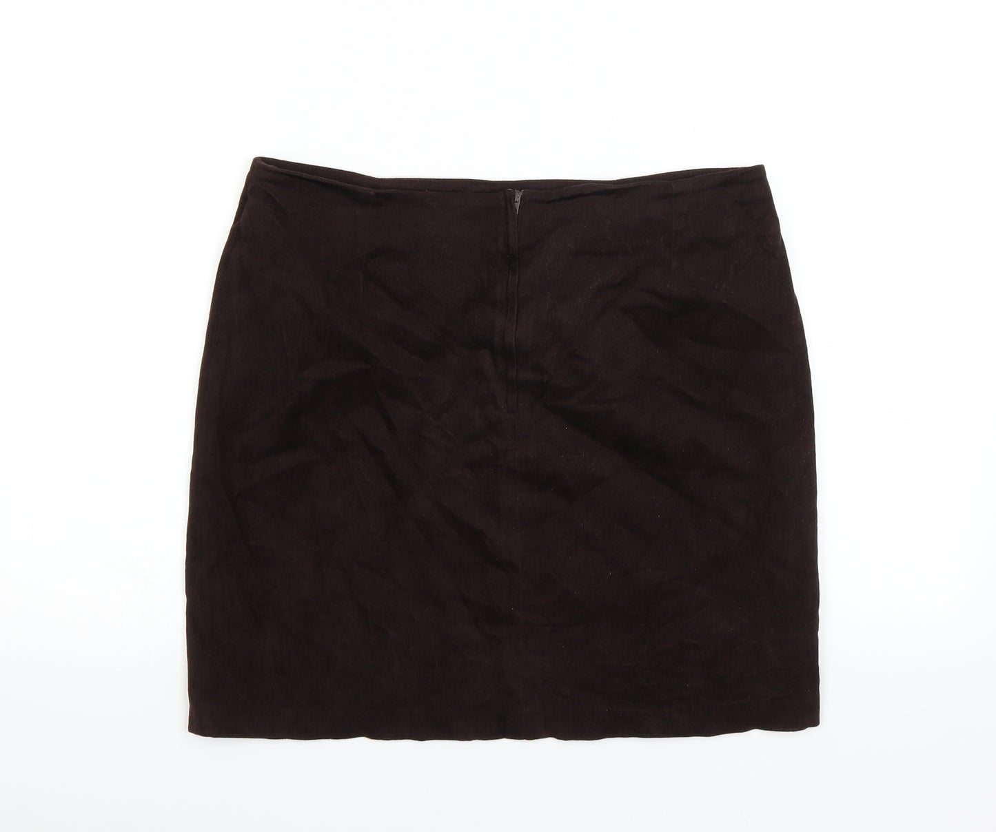Dorothy Perkins Womens Brown   A-Line Skirt Size 14