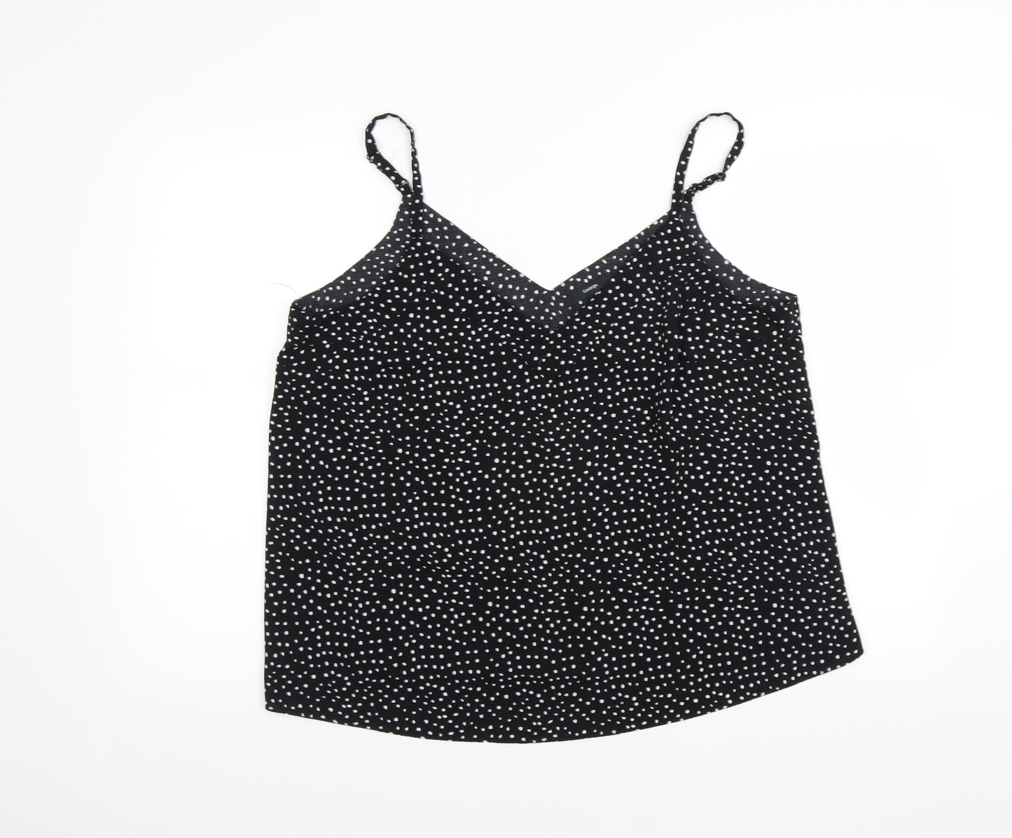 George Womens Black Polka Dot  Camisole Blouse Size 18