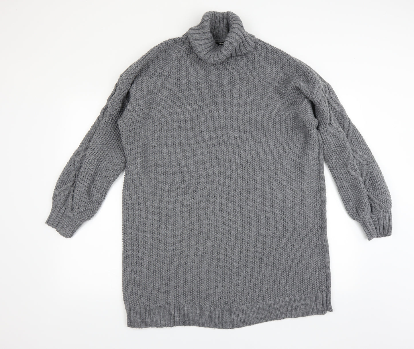 Missguided Womens Grey   Jumper Dress  Size 18