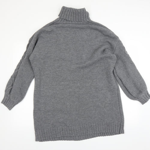 Missguided Womens Grey   Jumper Dress  Size 18