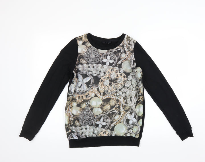 NEXT Womens Black   Pullover Sweatshirt Size 6