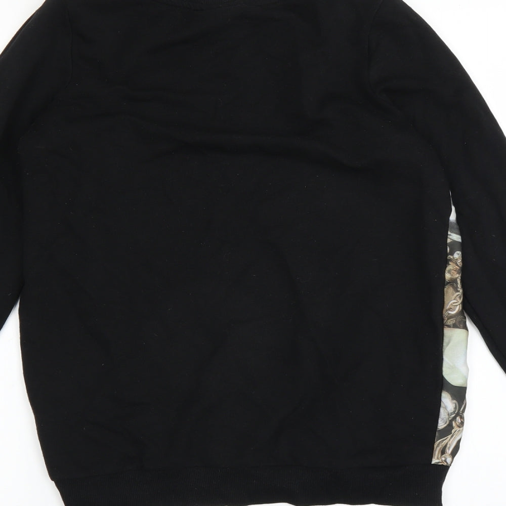 NEXT Womens Black   Pullover Sweatshirt Size 6