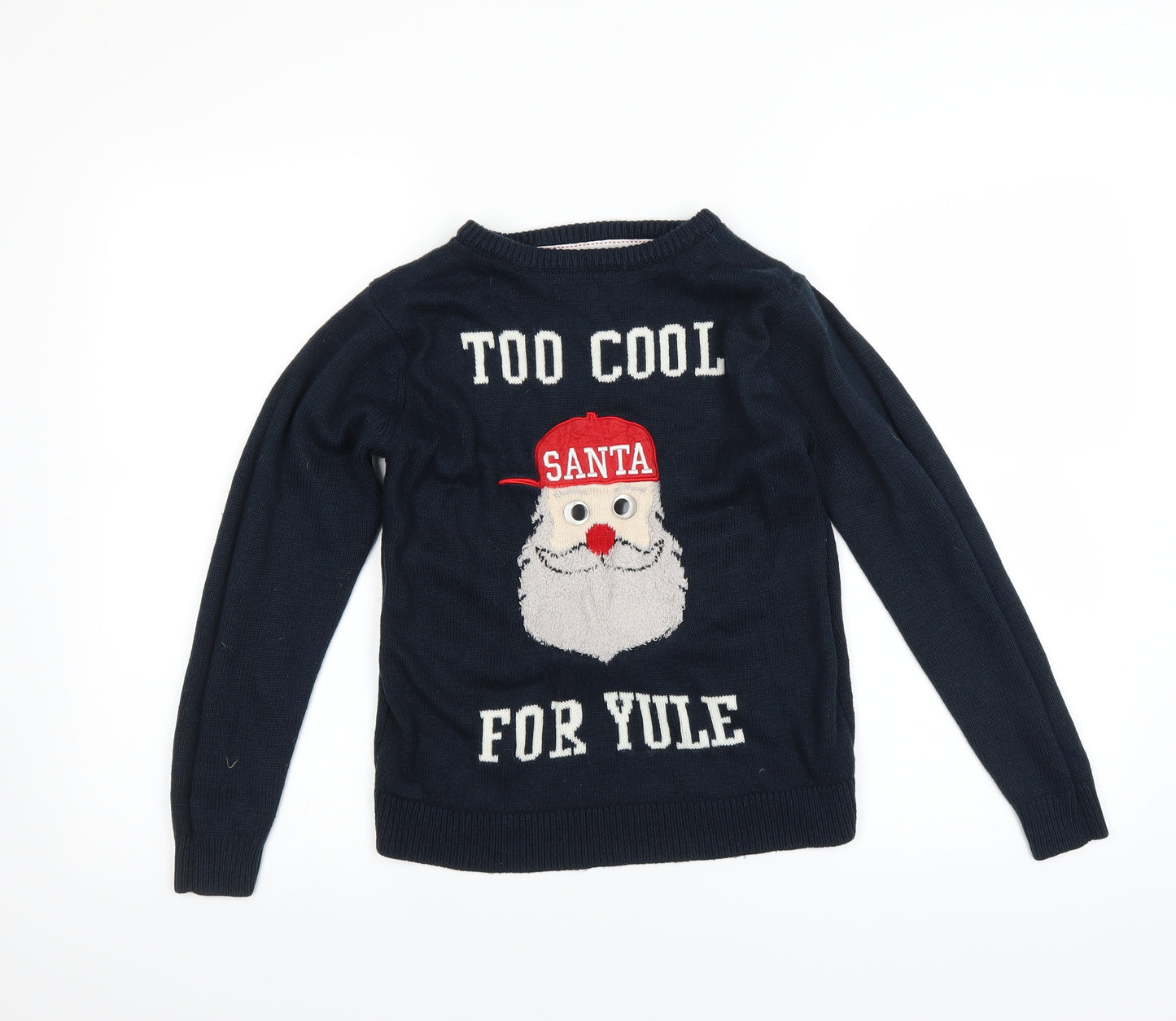 Primark Boys Blue   Pullover Jumper Size 10-11 Years  - CHRISTMAS