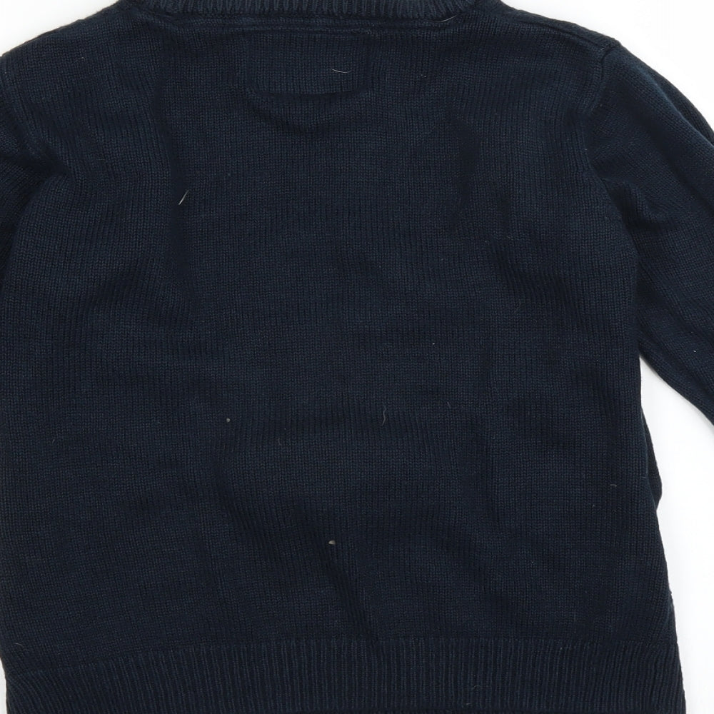 Primark Boys Blue   Pullover Jumper Size 10-11 Years  - CHRISTMAS