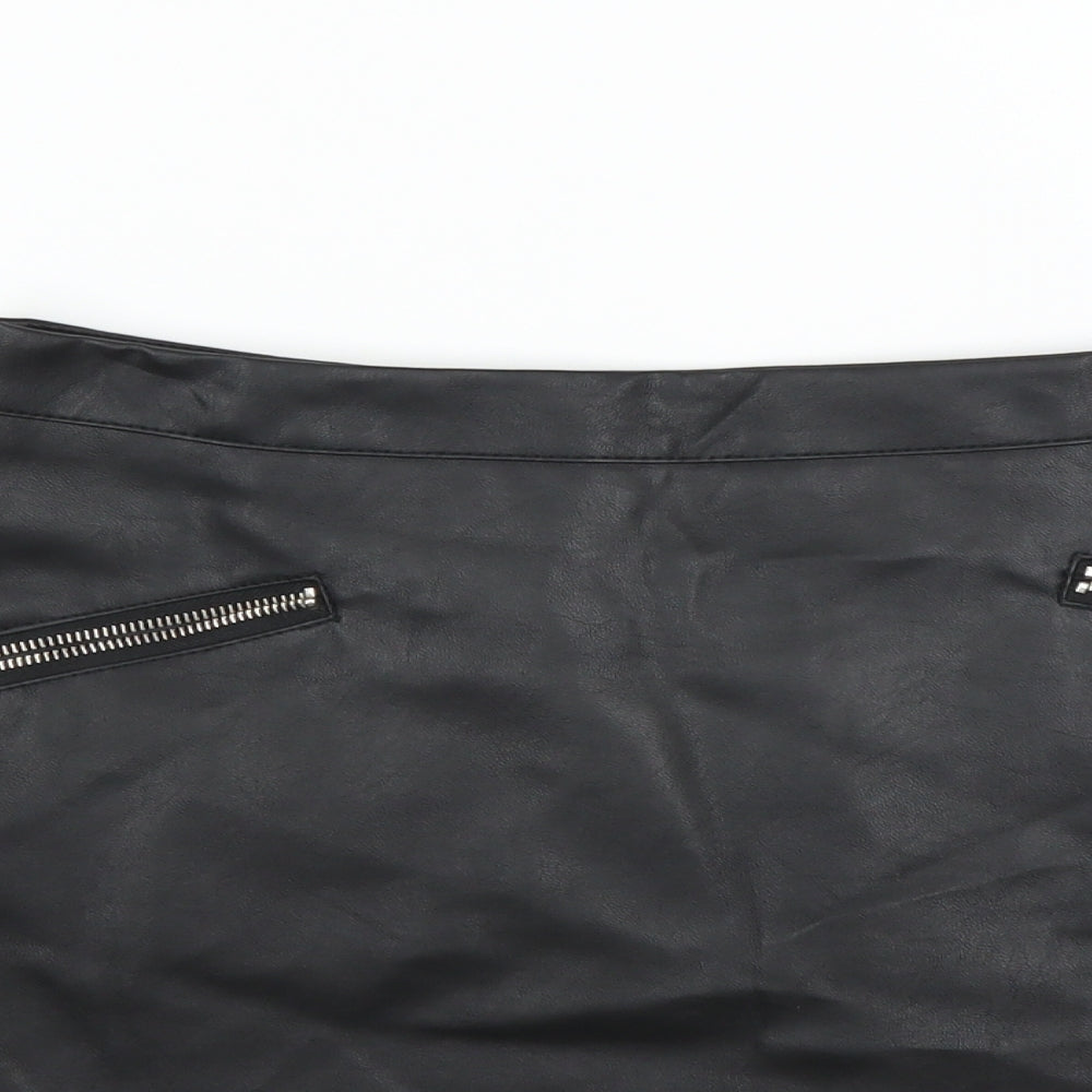 Primark Womens Black   A-Line Skirt Size 14