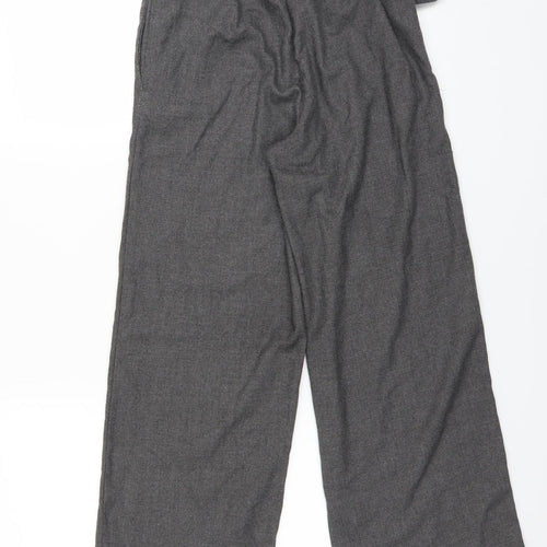 Zara Womens Grey   Trousers  Size XS L24 in - Paper Bag Waist