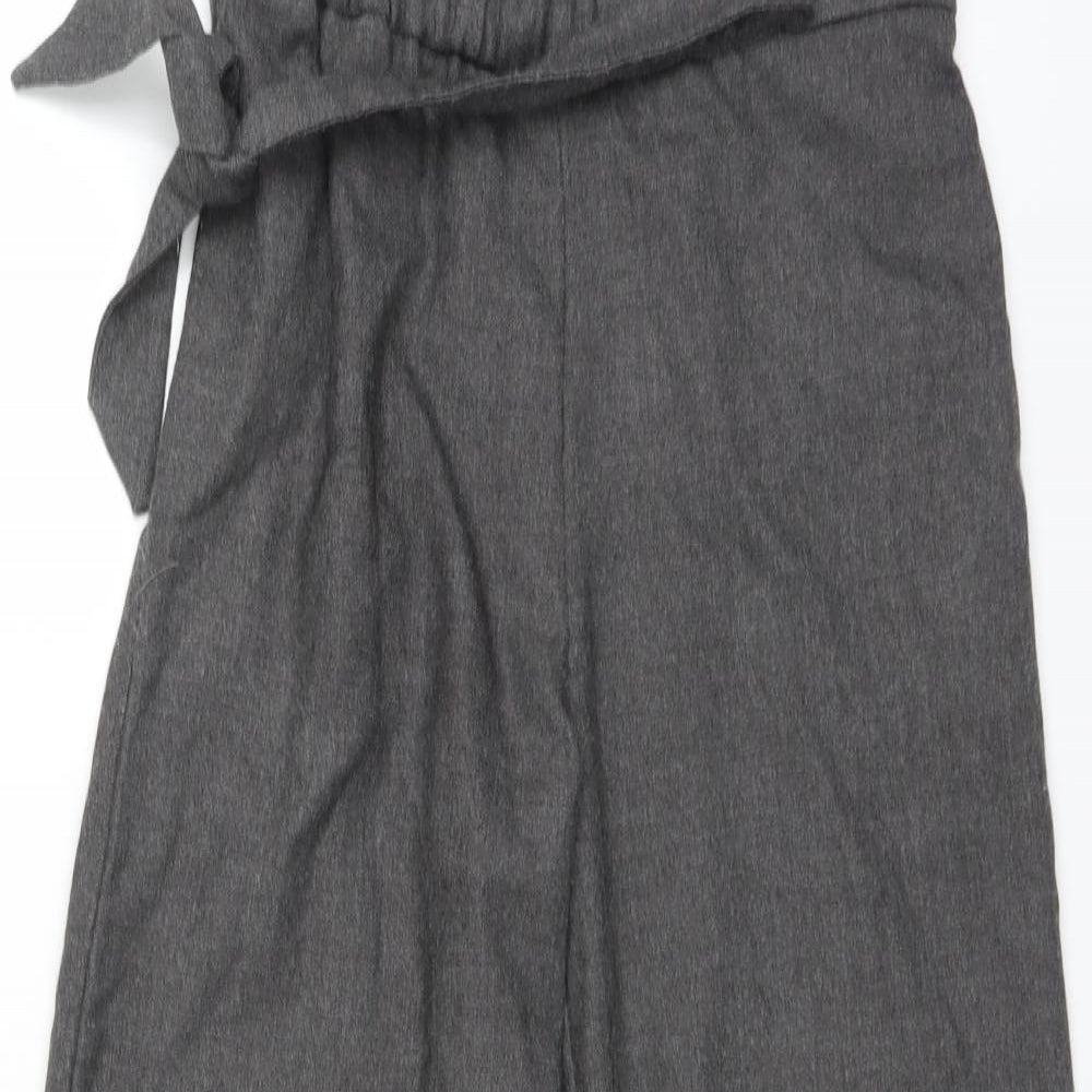 Zara Womens Grey   Trousers  Size XS L24 in - Paper Bag Waist