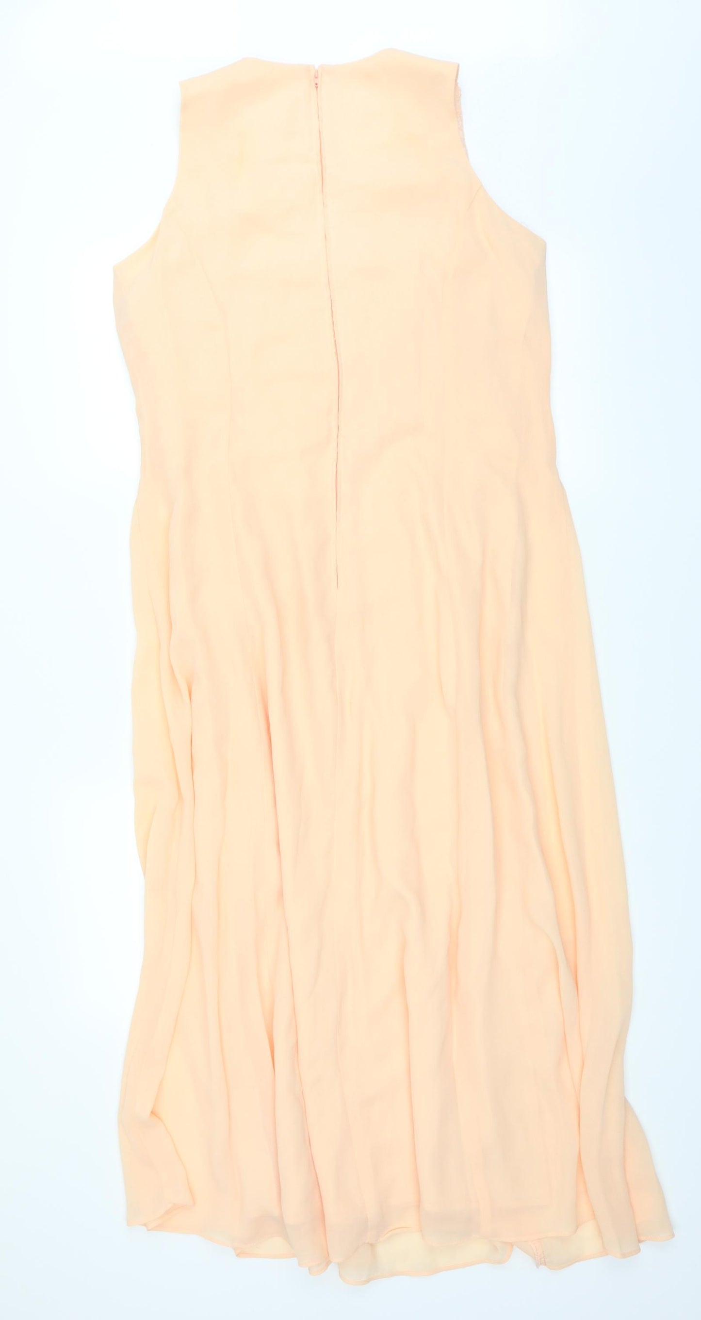 Rose Womens Orange   Ball Gown  Size L  - Peach colour