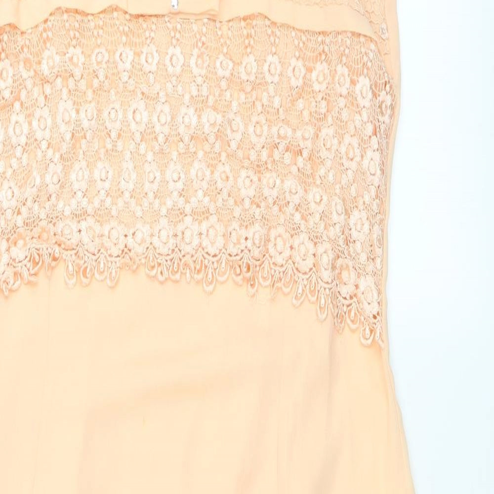 Rose Womens Orange   Ball Gown  Size L  - Peach colour