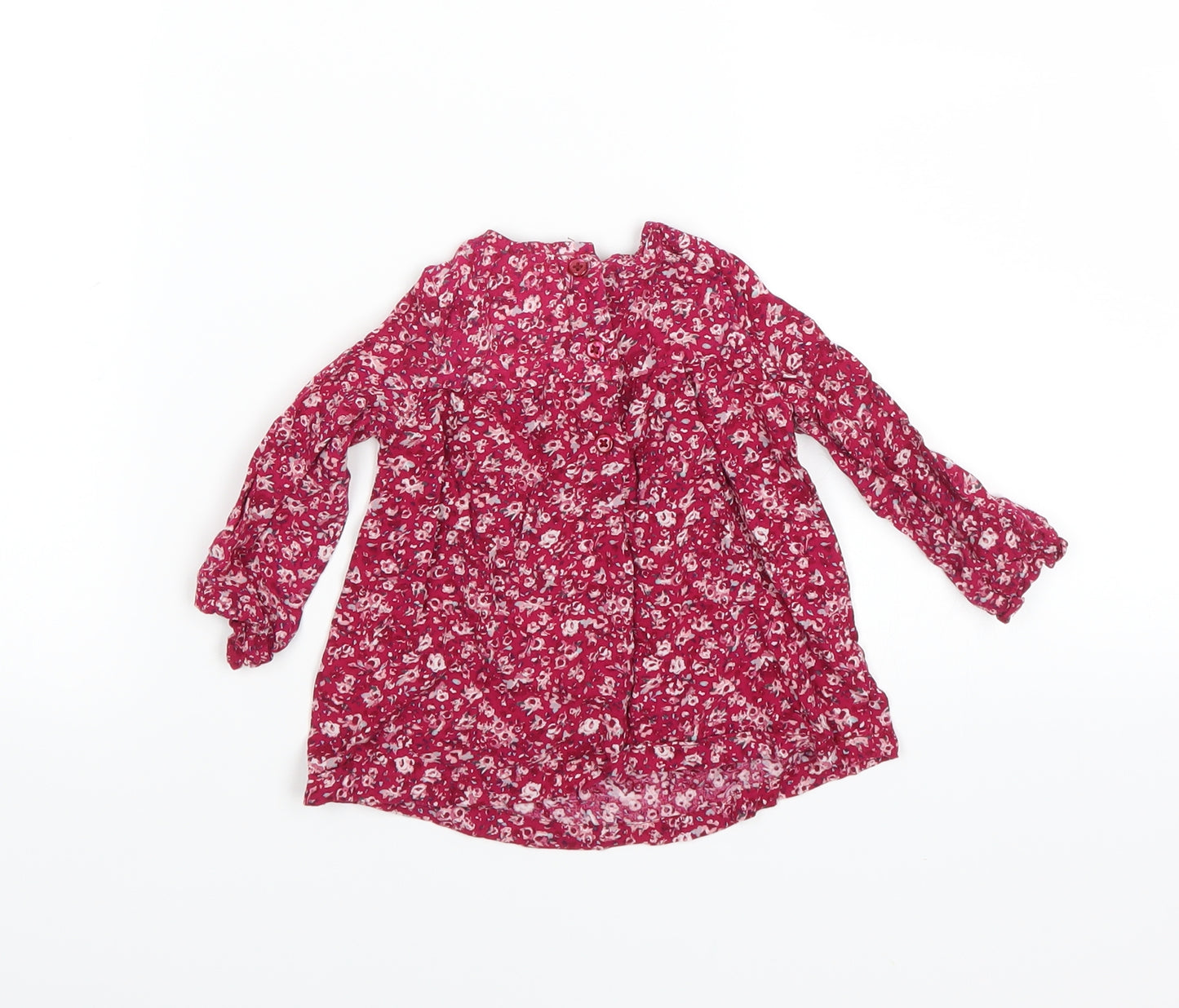 Primark Girls Pink Floral  Shift  Size 9-12 Months