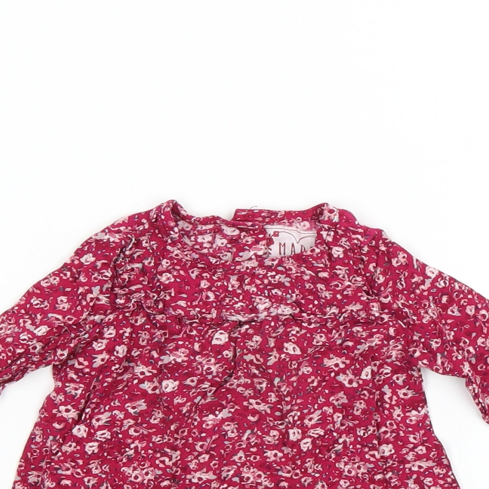 Primark Girls Pink Floral  Shift  Size 9-12 Months