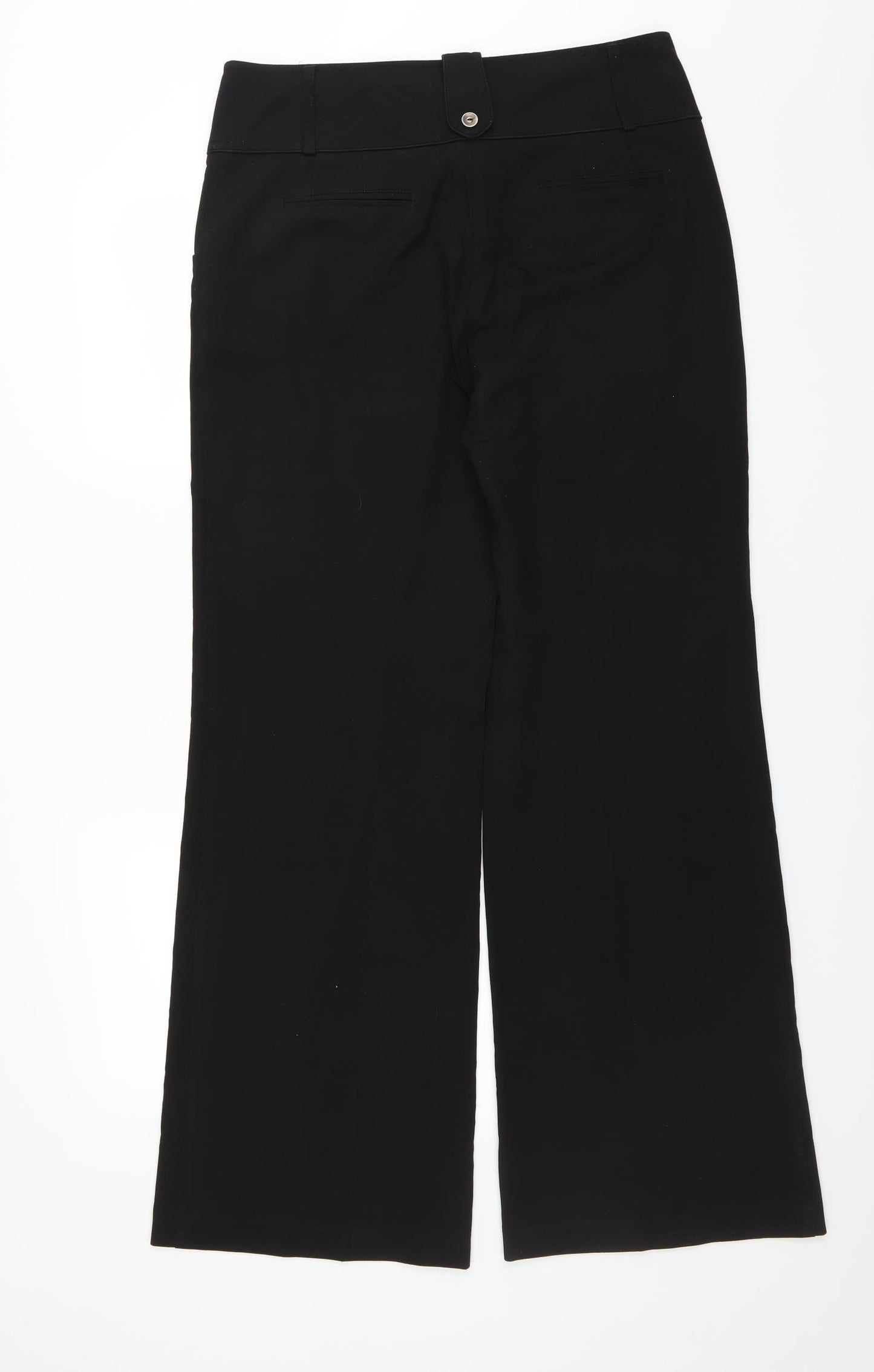 NEXT Womens Black   Trousers  Size 14 L32 in - LONG LEG WIDE LEG